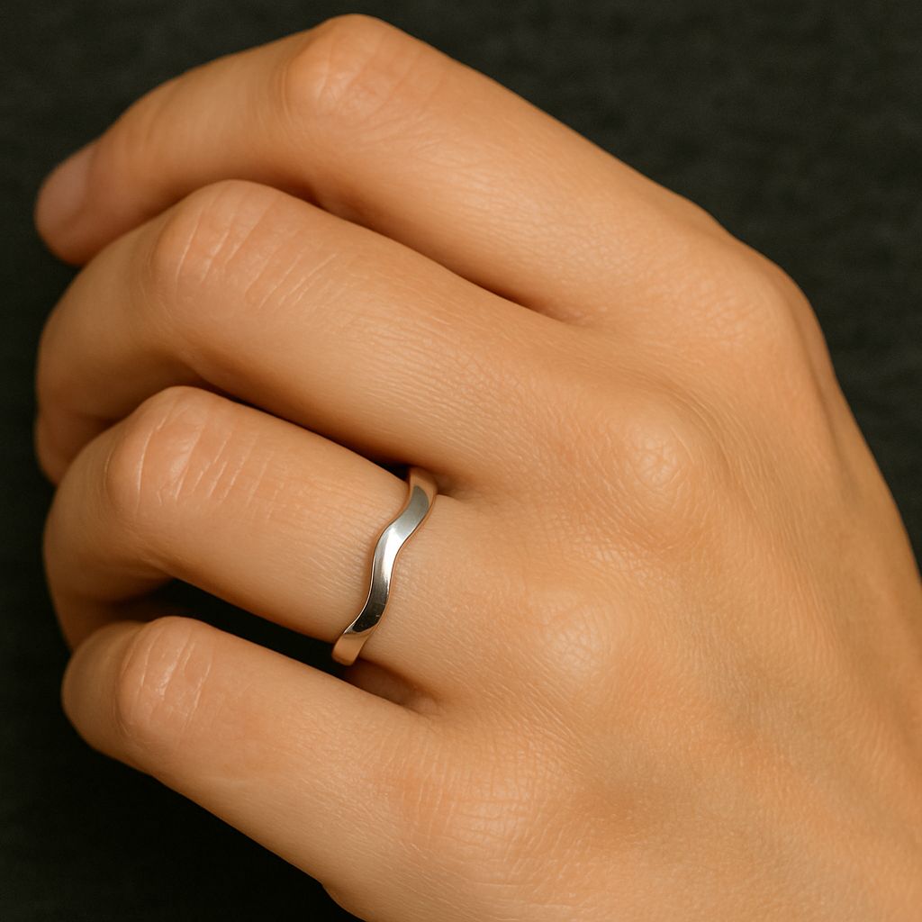 Anello Argento 925 Ondulato