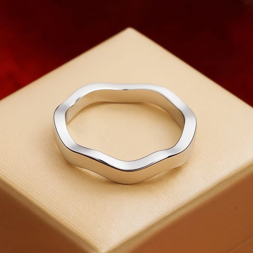 Anello Argento 925 Ondulato