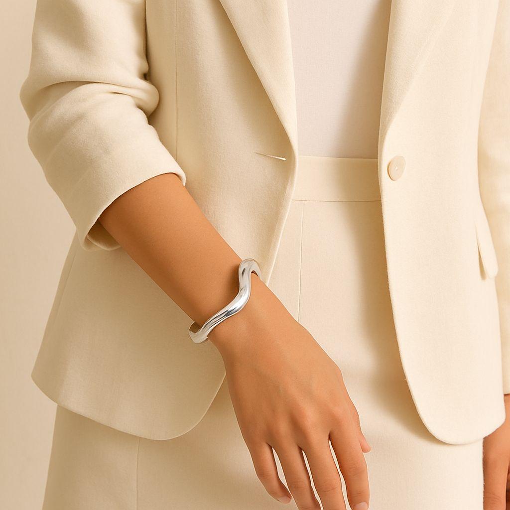 Bracciale Argento 925 Ondulato
