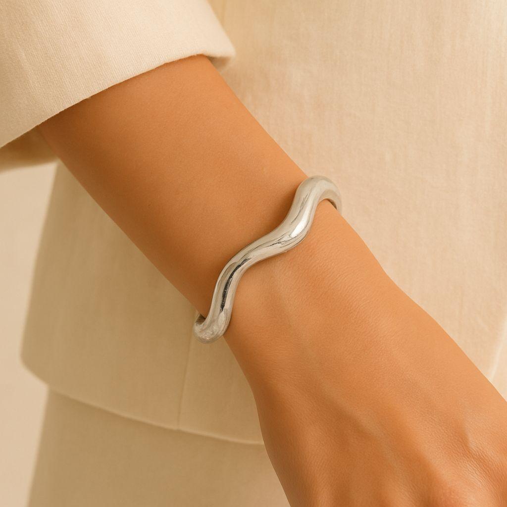 Bracciale Argento 925 Ondulato